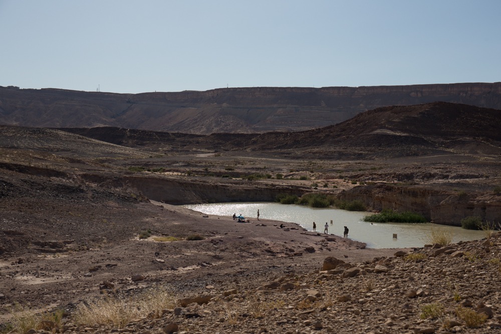 Ramon crater rock wind water